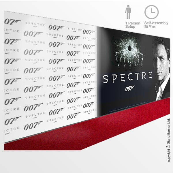 Original James Bond Spectre 007/Belvedere Vodka Red Carpet banner