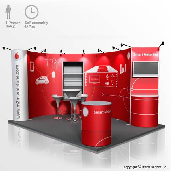 Flexible Pop Stand, Portable Custom Size Exhibition Stand